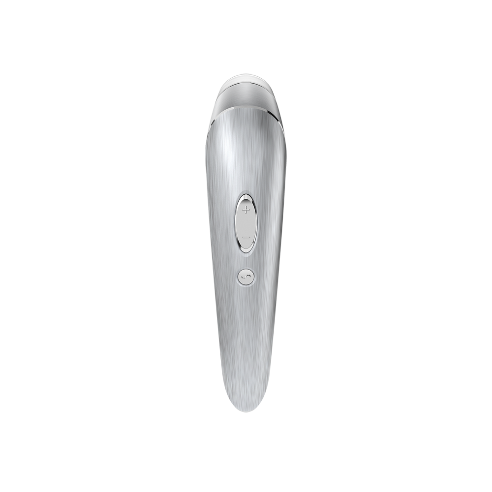 Satisfyer High Fashion Luxury Air Pulse and Vibrating Clitoral Stimulator - Silver