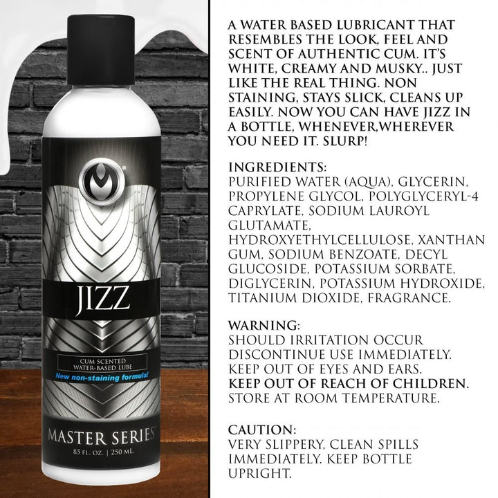 Master Series Jizz cum scented Lube 8oz
