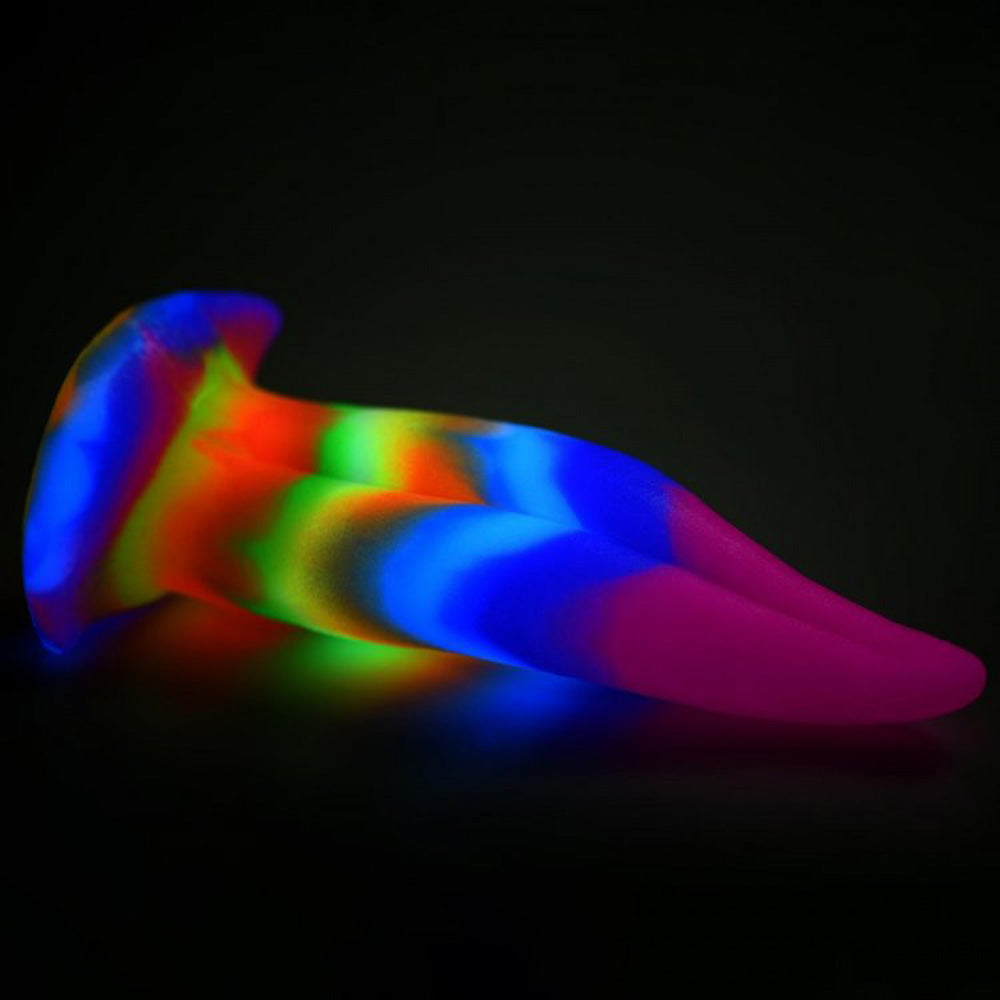 Creature Cocks Unicorn Kiss Glow-in-the-Dark Silicone Tongue Dildo