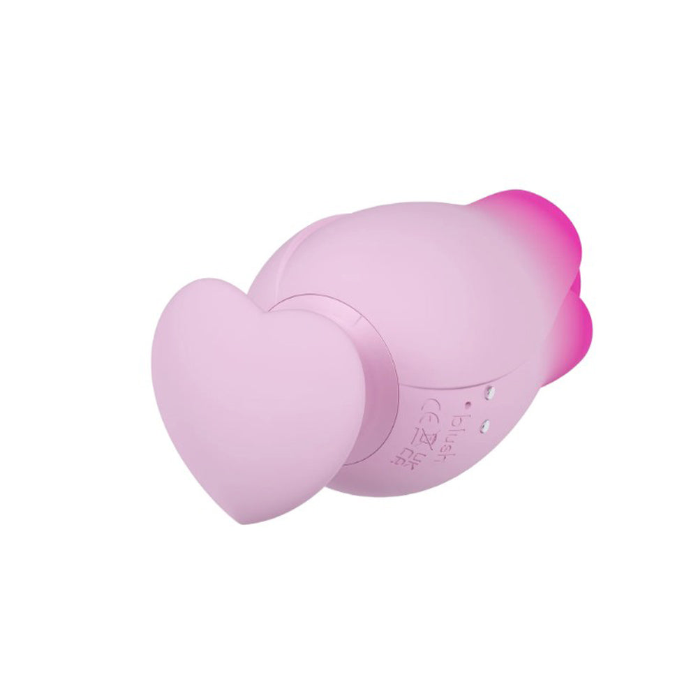 Aria Tulip Trance by Blush Suction and Tongue Flutter Clitoral Stimulator - Pink