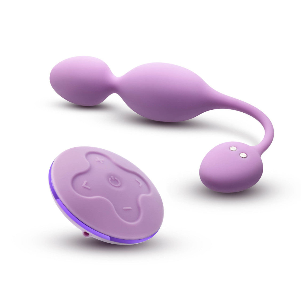 Wellness By Blush Raine Remote Control Vibrating Pelvic Floor Kegel Ball In Purple - 7 Vibration Modes Purio Silicone