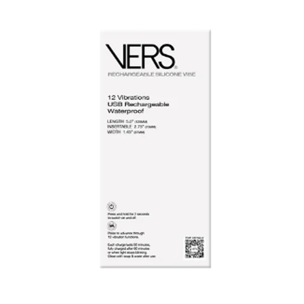 VERS Rechargeable Silicone Anal Plug Vibe