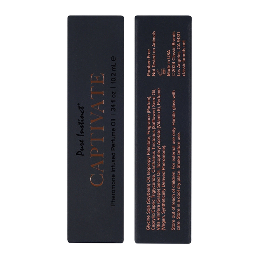 Pure Instinct Men's Pheromone Roll-On - Captivate - 10ml