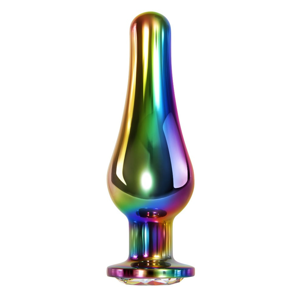 Evolved Rainbow Metal Butt Plug - Large