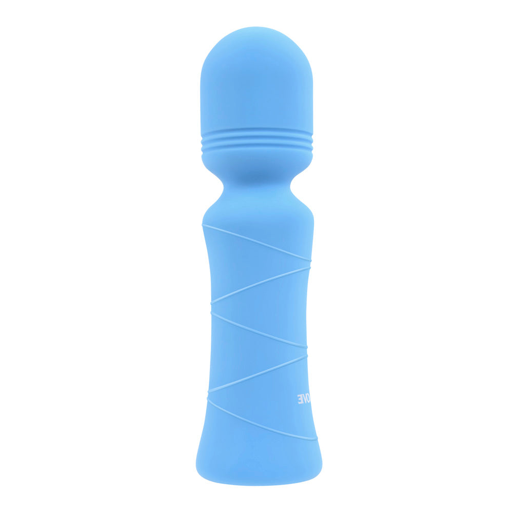 Evolved Out Of The Blue 7-Speed Mini Wand Vibrator Silicone - Blue