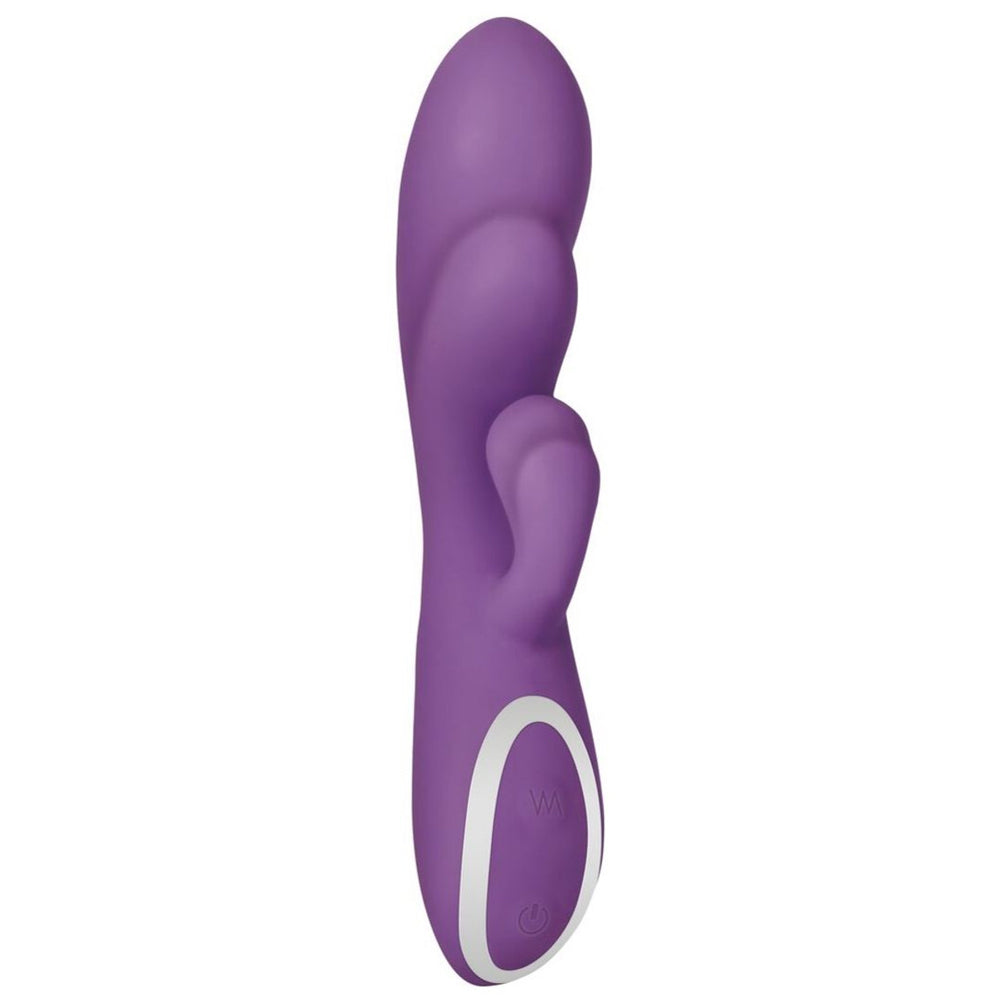 Evolved Girthy Rampage Rabbit Vibrator Powerful Dual Motor Silicone - Purple