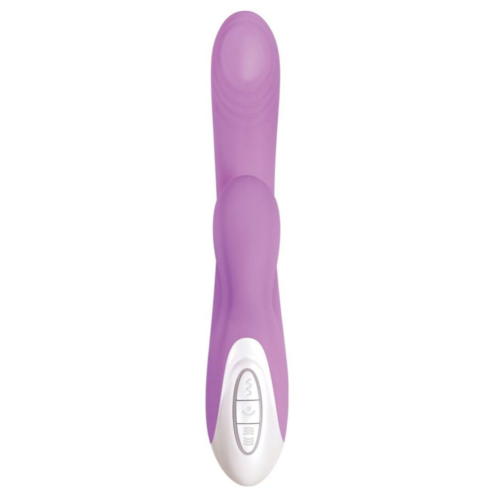 Evolved Super Sucker G-Spot Thumping & Clitoral Suction Silicone Rabbit Vibrator - Purple