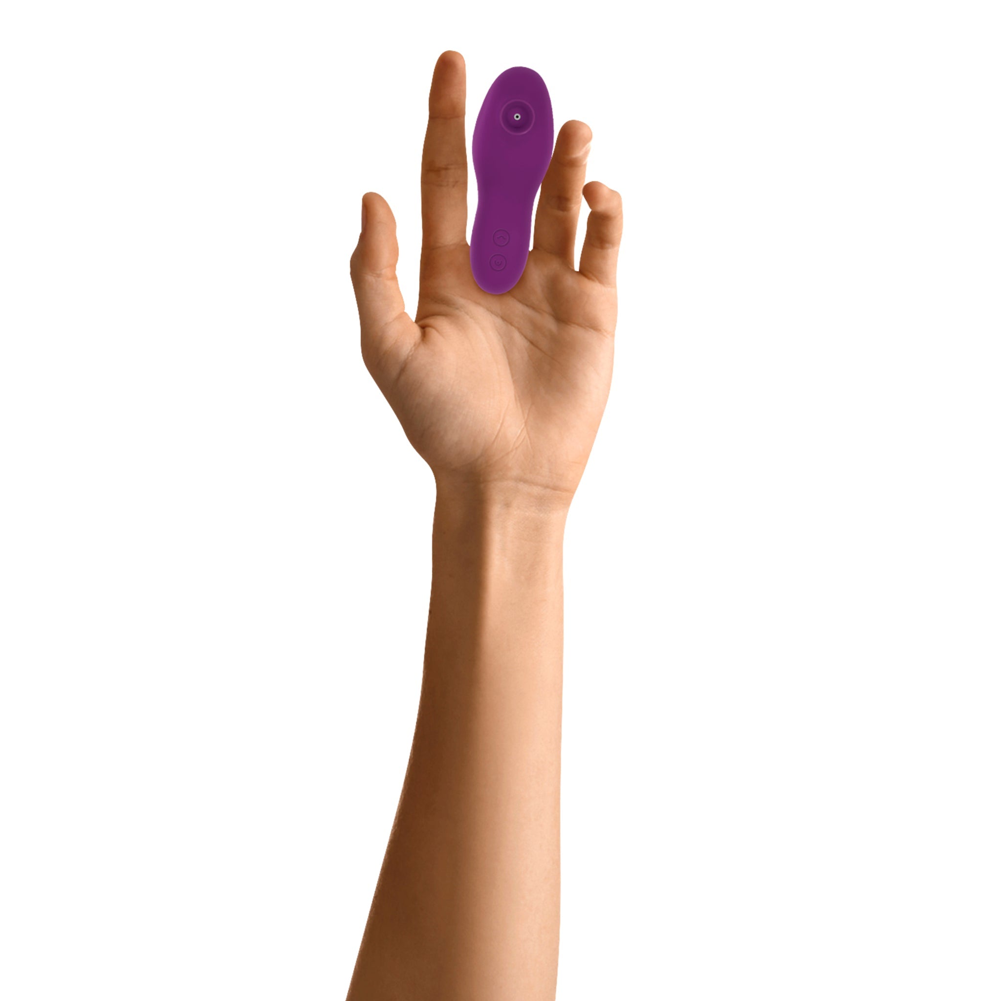 Evolved Sucker For You Silicone Finger Suction & Vibration Stimulator - Purple