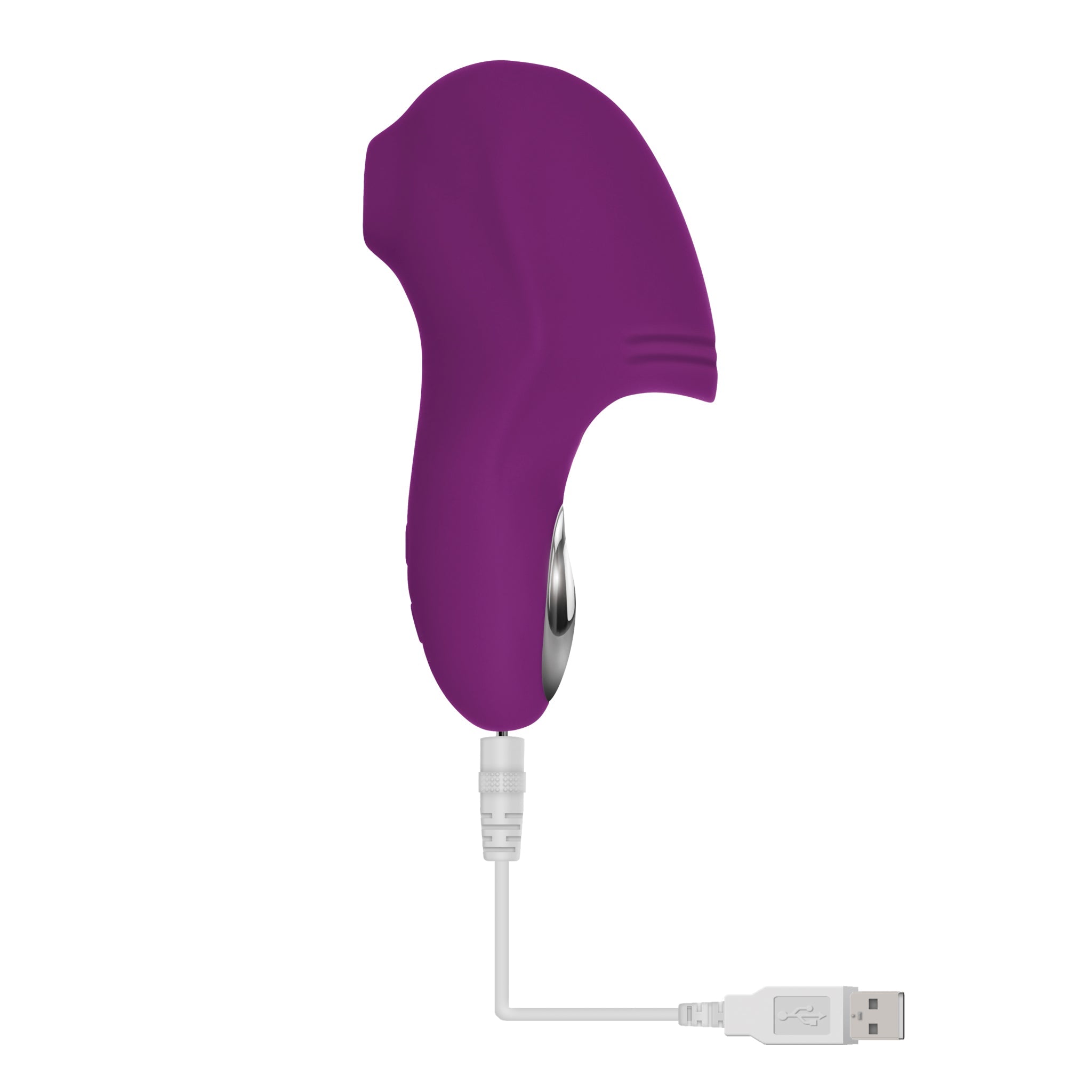 Evolved Sucker For You Silicone Finger Suction & Vibration Stimulator - Purple