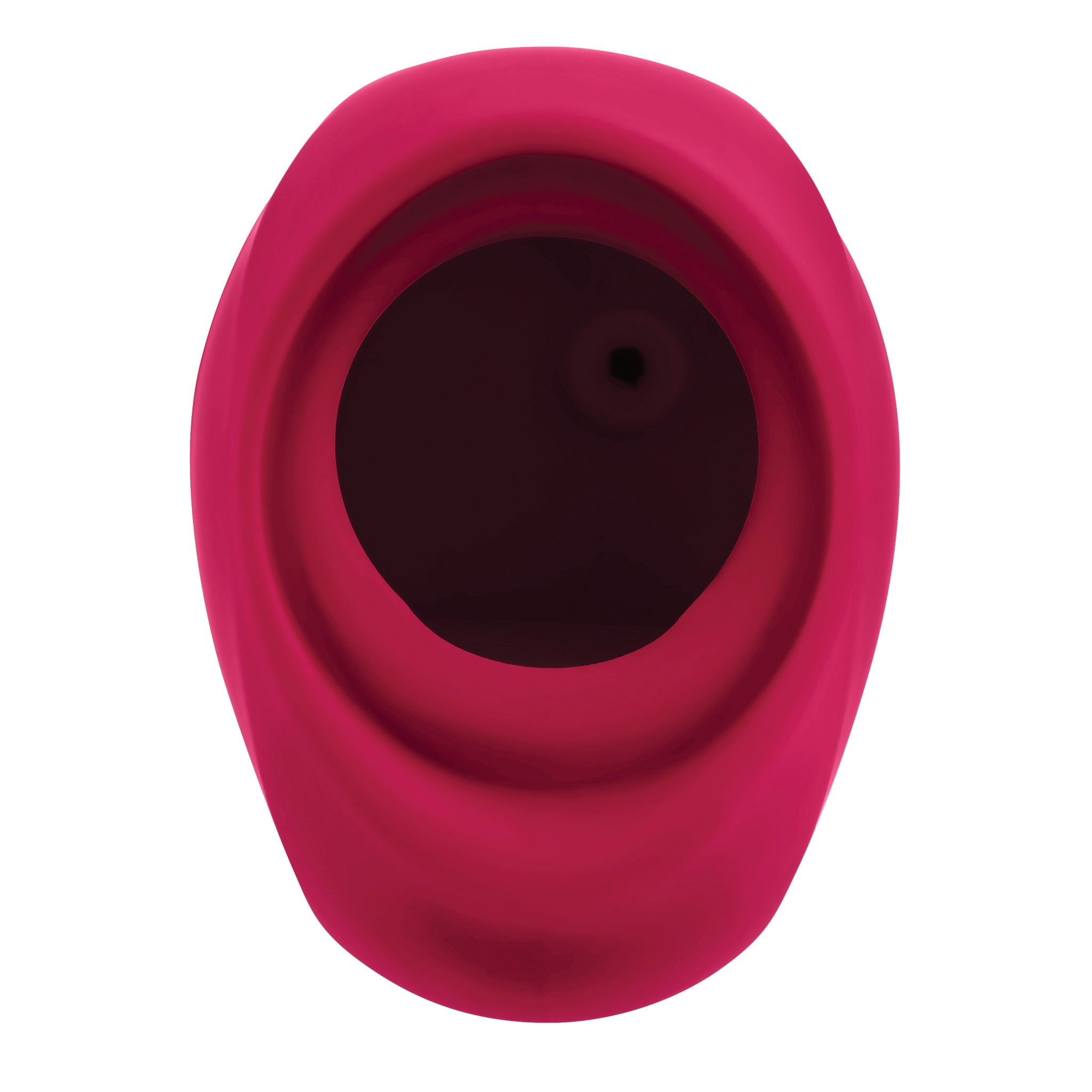 Gender X Body Kisses Dual-Sided Silicone Suction & Vibration Stimulator - Red with Black