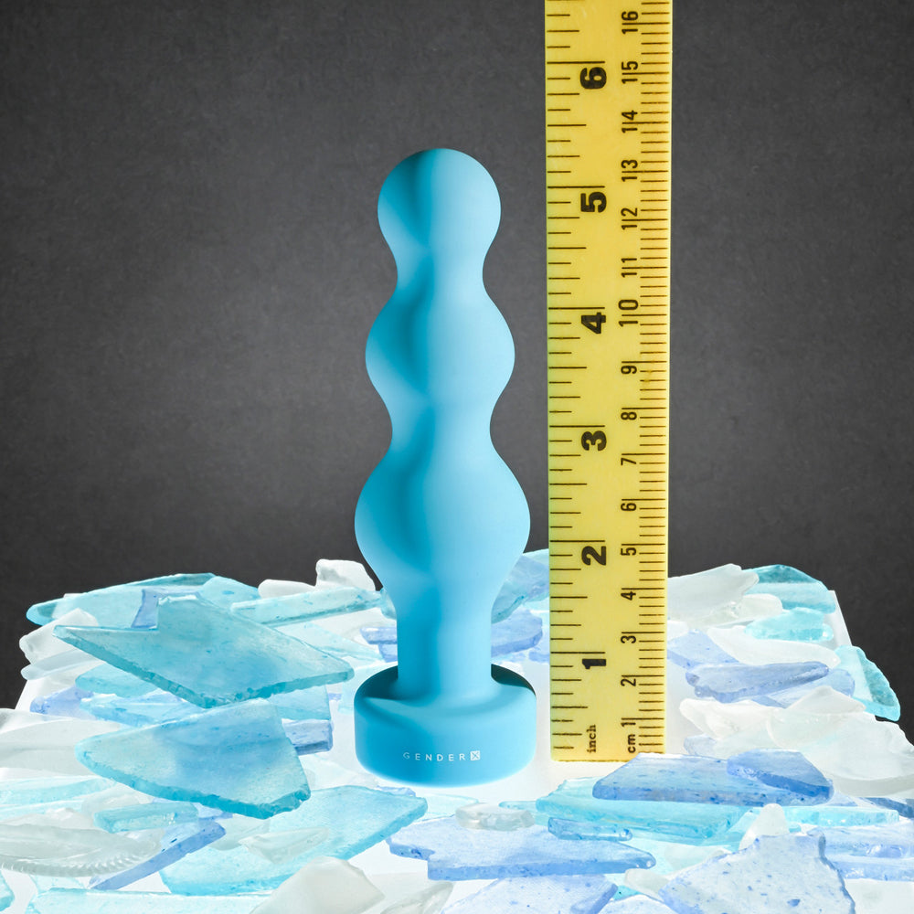 Gender X Plugged Up Flexible Beaded Vibrator Anal Plug