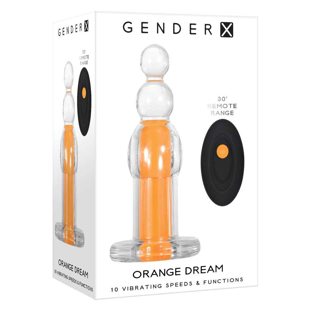 Gender X Orange Dream Vibrating Anal Plug