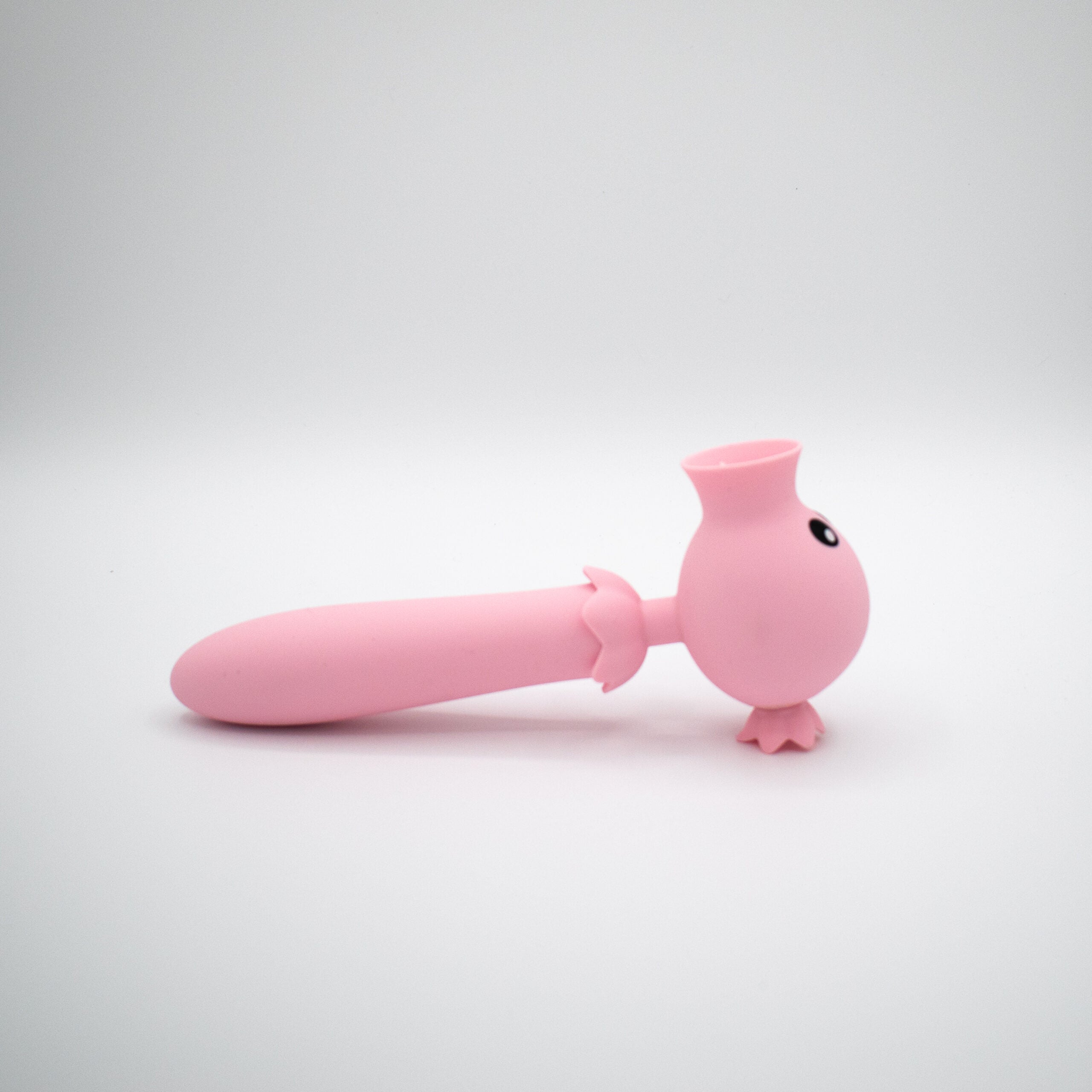 Lick N’ Stick Dual Ended Silicone Clitoral Flicker & G-Spot Vibrator - Pink