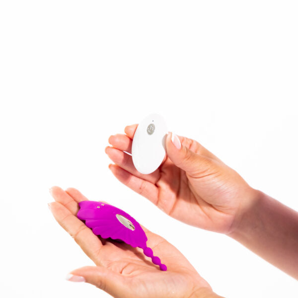 Shell Yeah Rechargeable Wearable Panty Vibrator with Remote – Waterproof Silicone