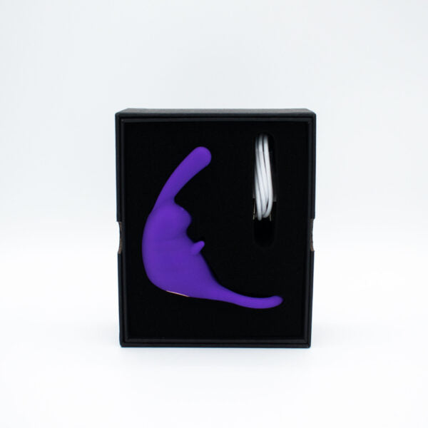 The Cock Hopper Cock Ring and Rabbit Bullet Vibrator - Purple