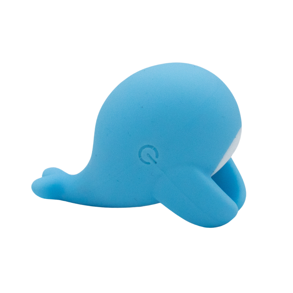 Heavenly Humpback Silicone Finger Bullet Clitoral Vibrator - Blue