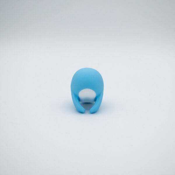 Heavenly Humpback Silicone Finger Bullet Clitoral Vibrator - Blue