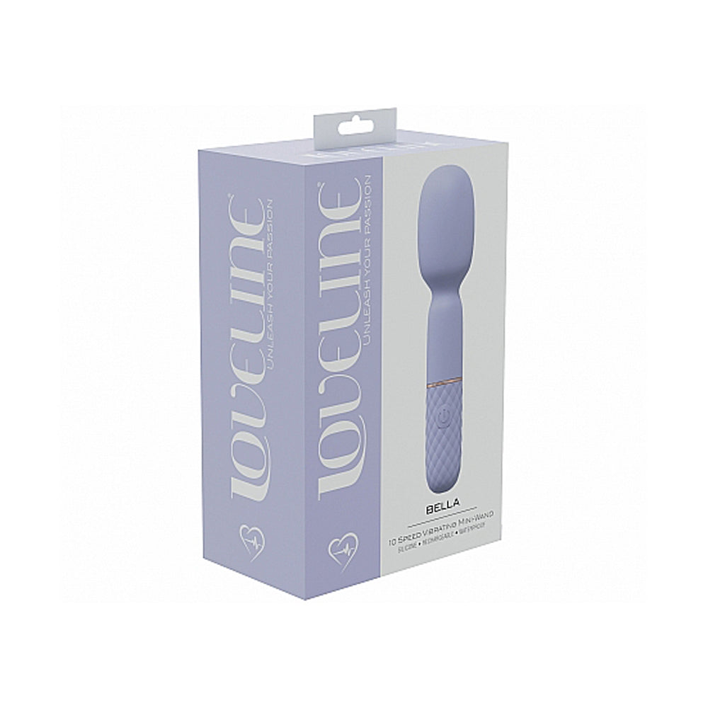 LoveLine Bella 10-Speed Mini Wand Vibrator Silicone - Lavender