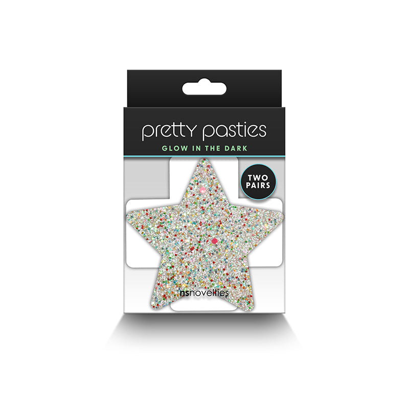 Pretty Pasties Star & Cross Set of 2 - Glow-in-the-Dark