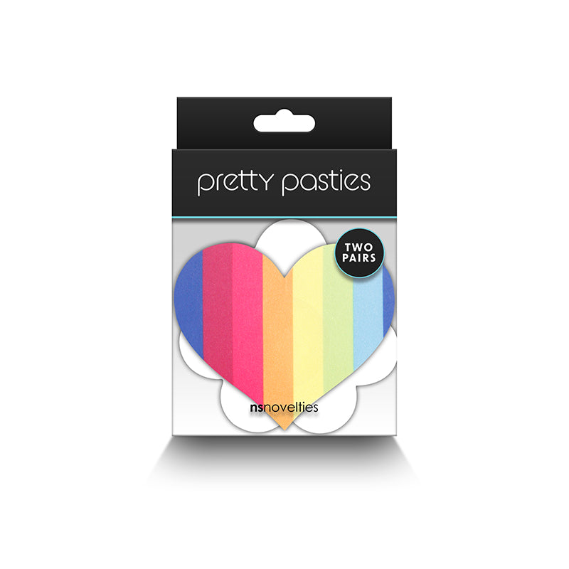 Pretty Pasties Pride Heart and Flower Set of 2 - Rainbow