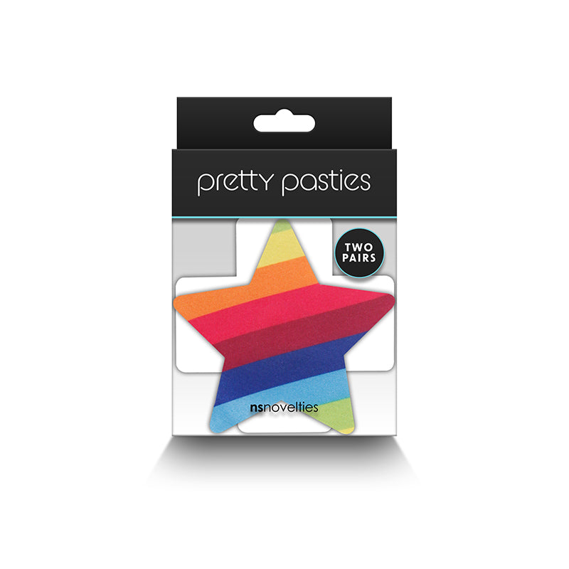 Pretty Pasties Pride Star and Cross Set of 2 - Rainbow