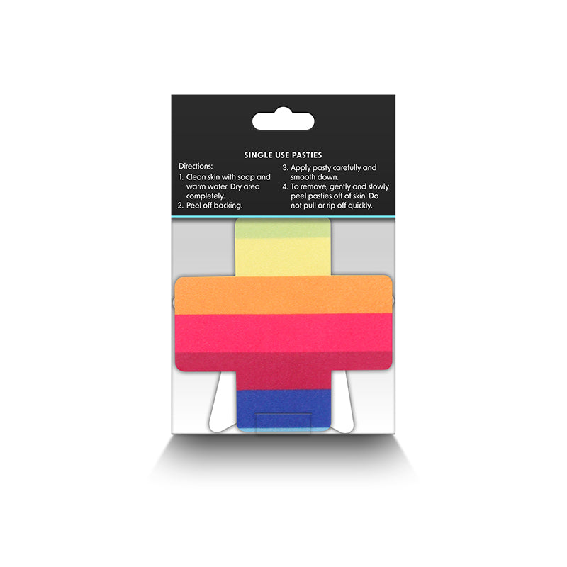 Pretty Pasties Pride Star and Cross Set of 2 - Rainbow