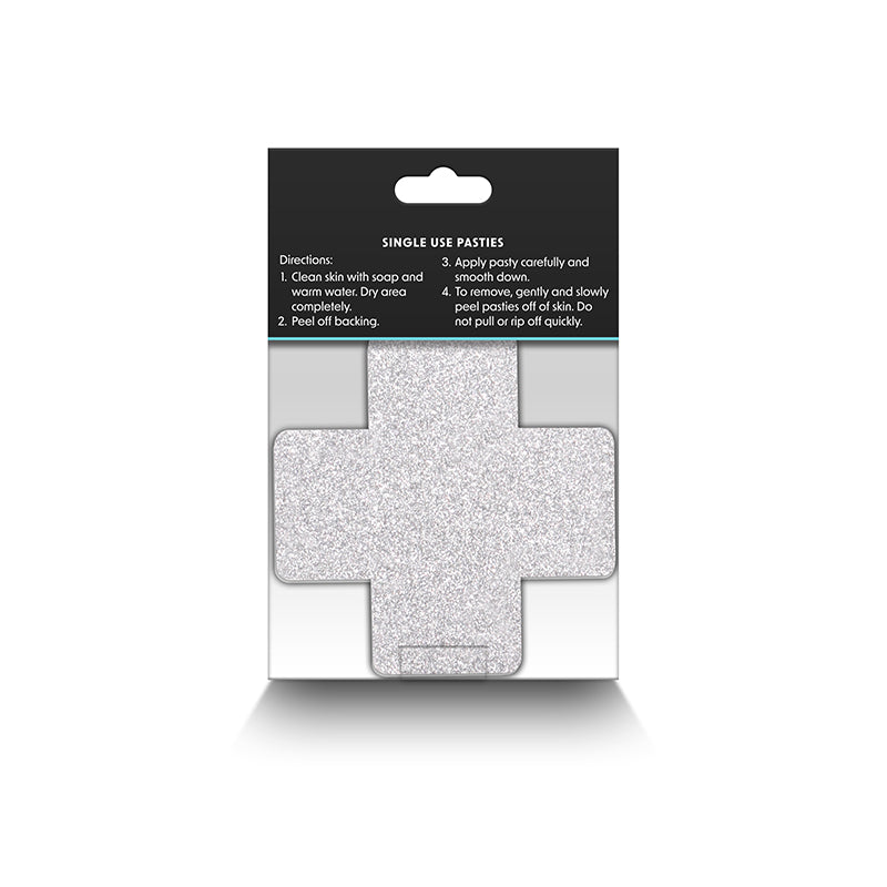 Pretty Pasties Crosses Set of 2 - Red and Silver