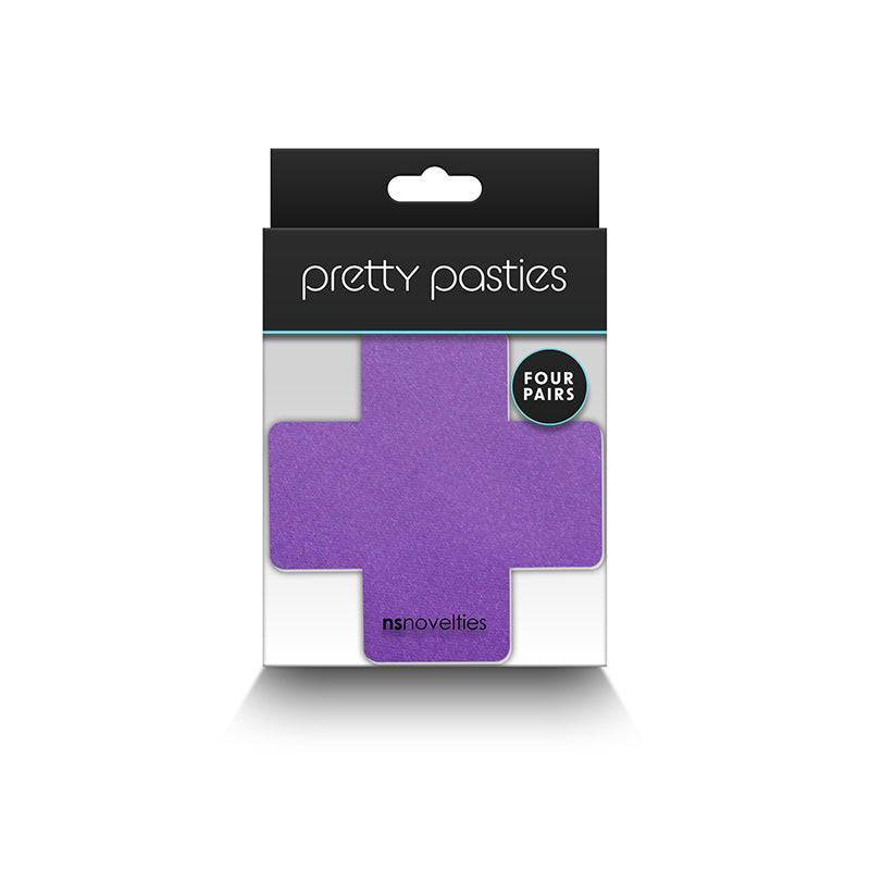 Pretty Pasties Cross I Set of 4 - Black, Light Blue, Purple, and Nude