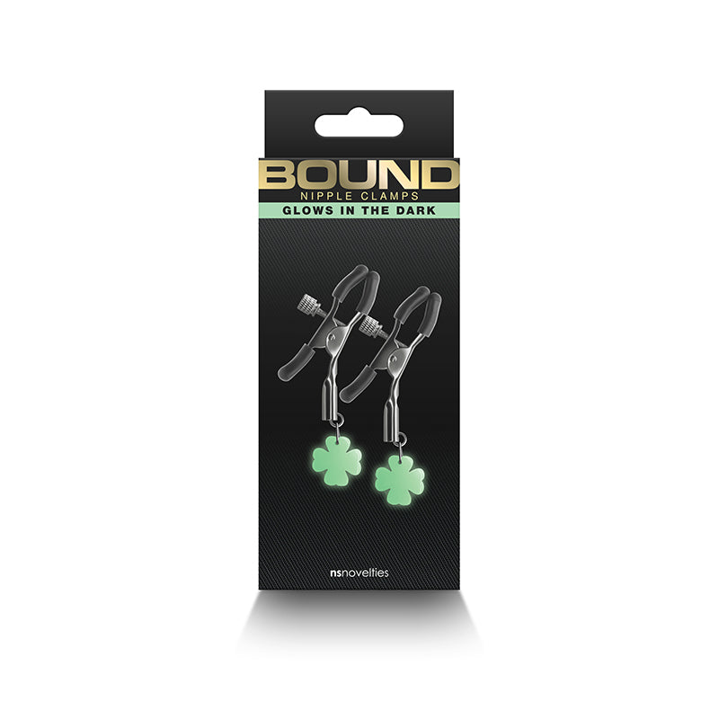 Bound Nipple Clamps G4 Rose Gold Glow-in-the-Dark