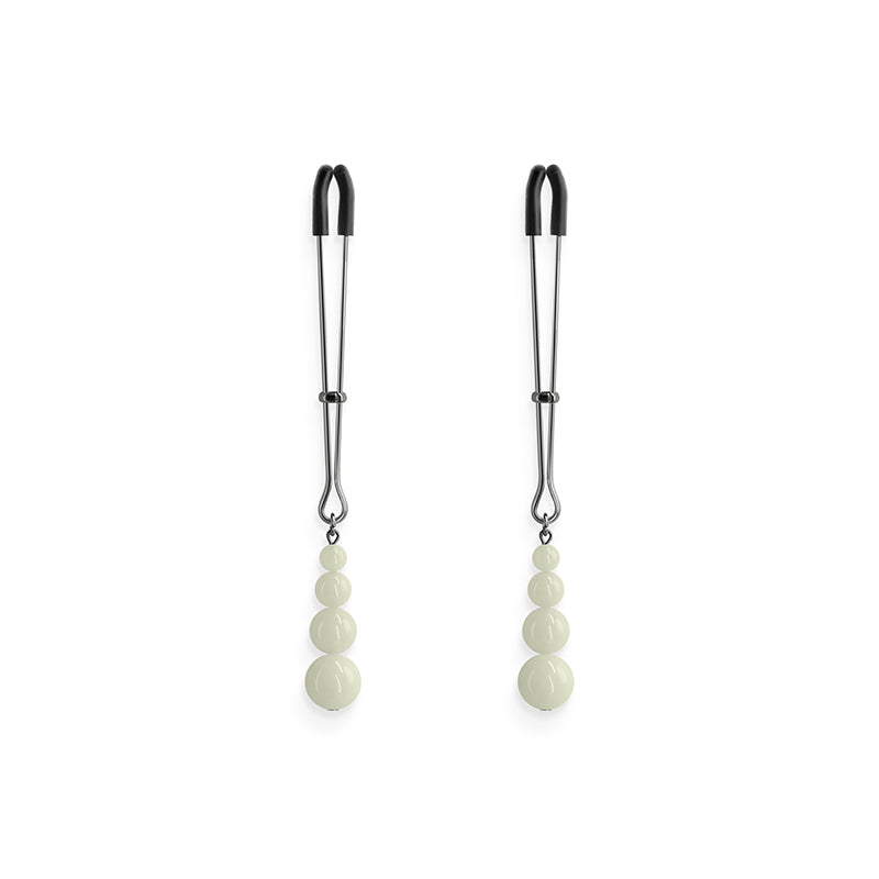 Bound Nipple Clamps G2 Gunmetal Glow-in-the-Dark