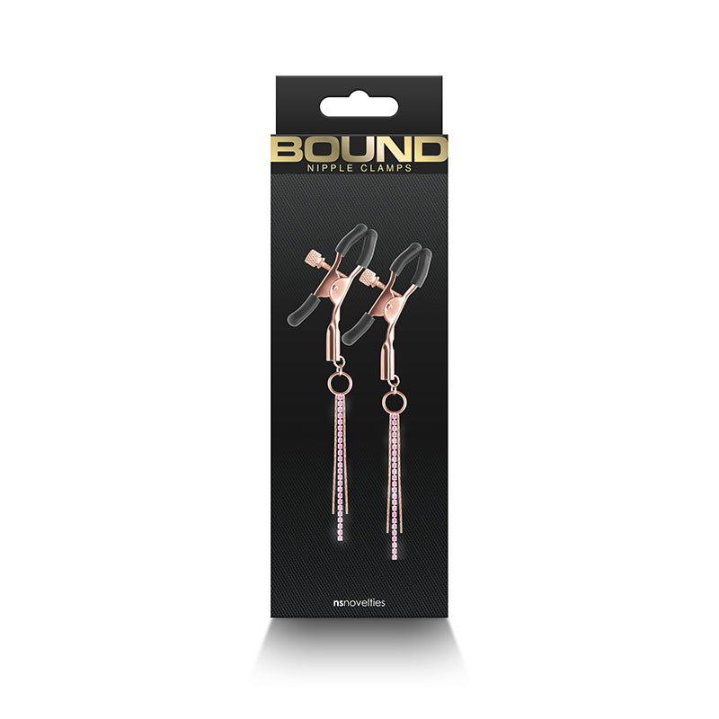 Bound Nipple Clamps D3 - Rose Gold