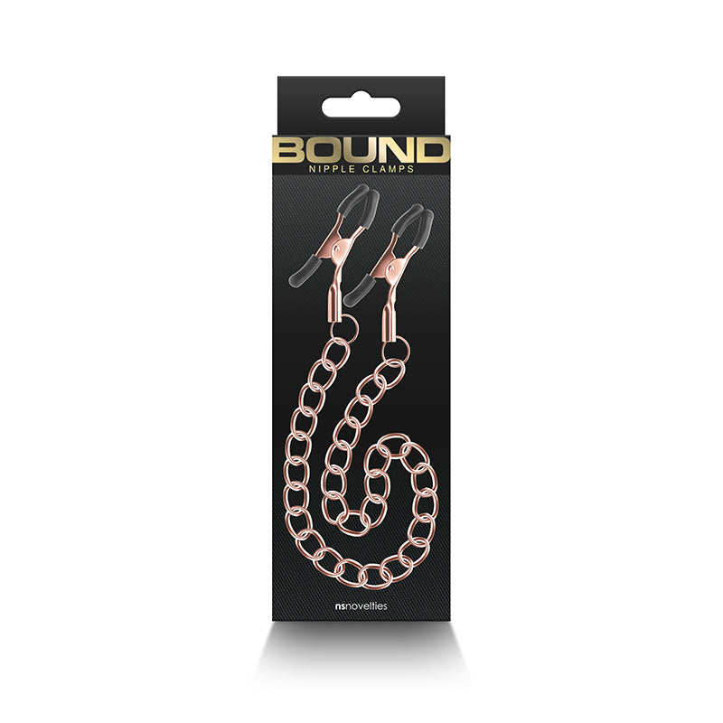 Bound Nipple Clamps DC2 - Rose Gold