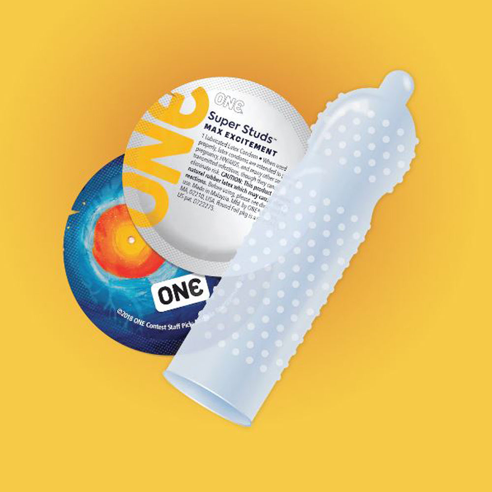 ONE Super Studs Condoms - 3-Pack
