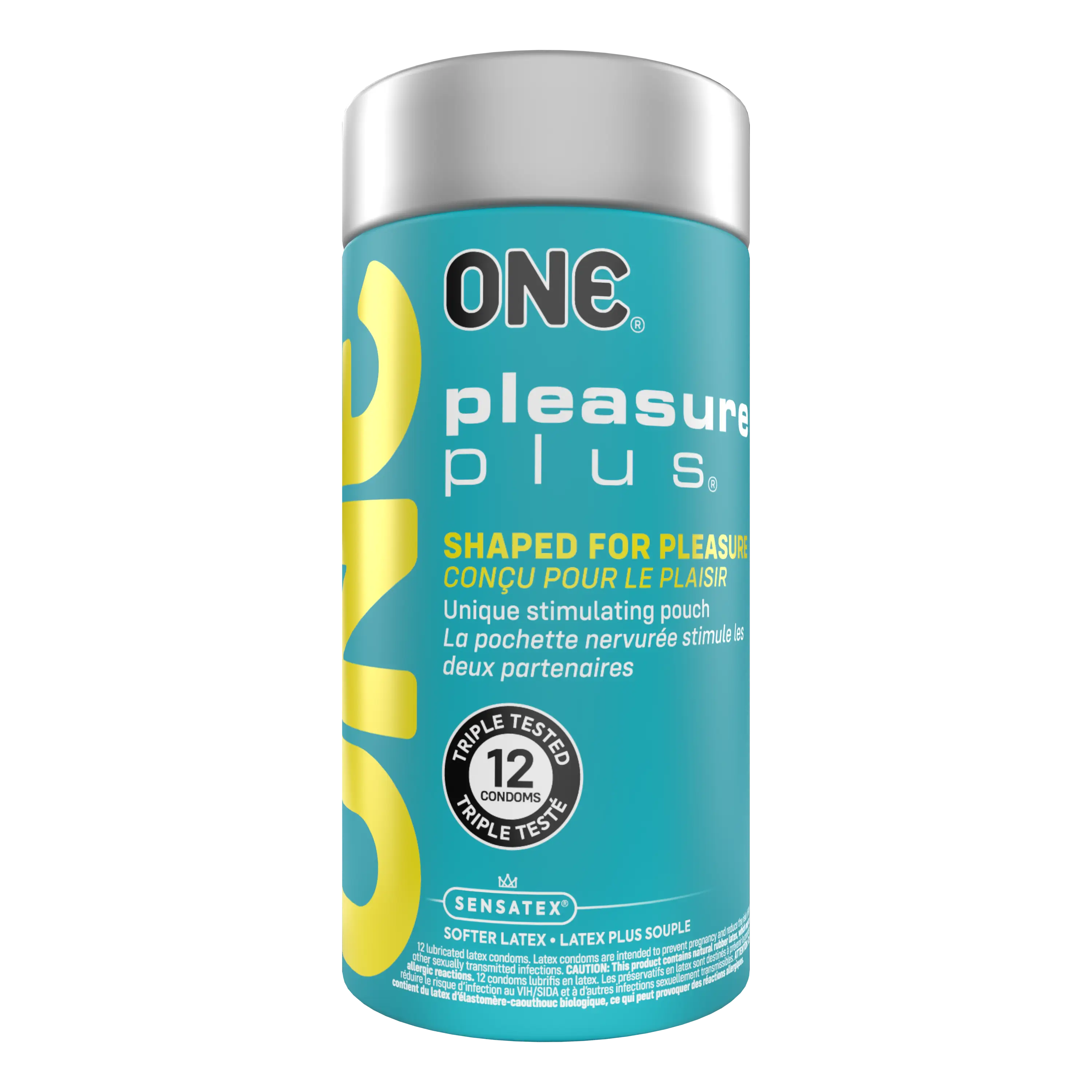 ONE Pleasure Plus Condoms - 12-Pack