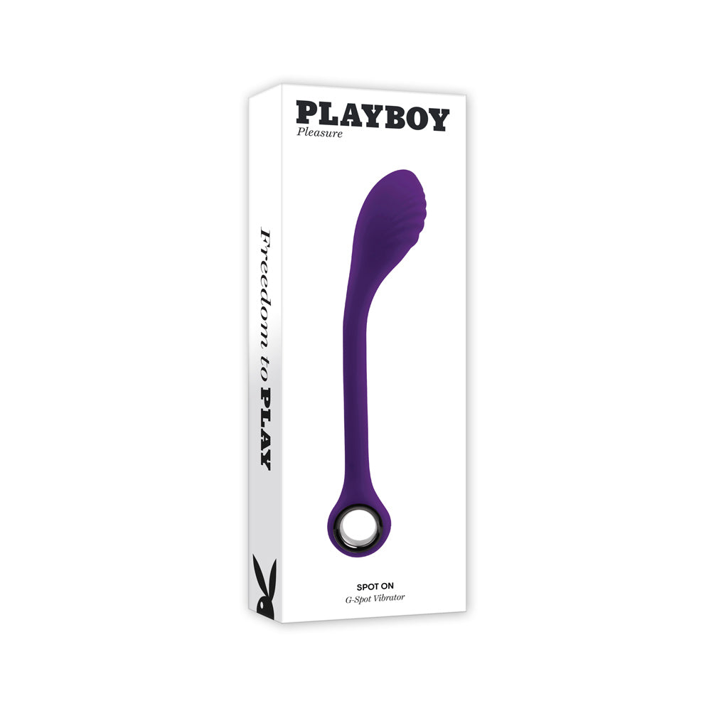 Playboy Pleasure Spot On Poseable 8.9 Inch G Spot Vibrator – Purple