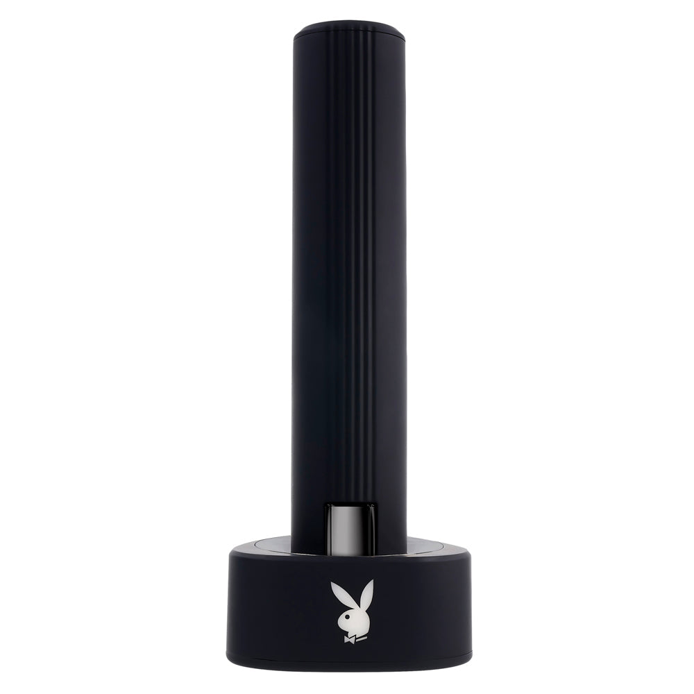 Playboy Pleasure Zone Thrusting Vibrator with Case 8.4 Inch - Black