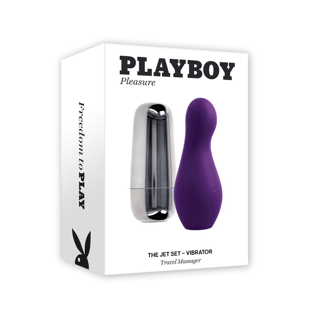 Playboy Pleasure The Jet Set Vibrator with Travel Case - Purple