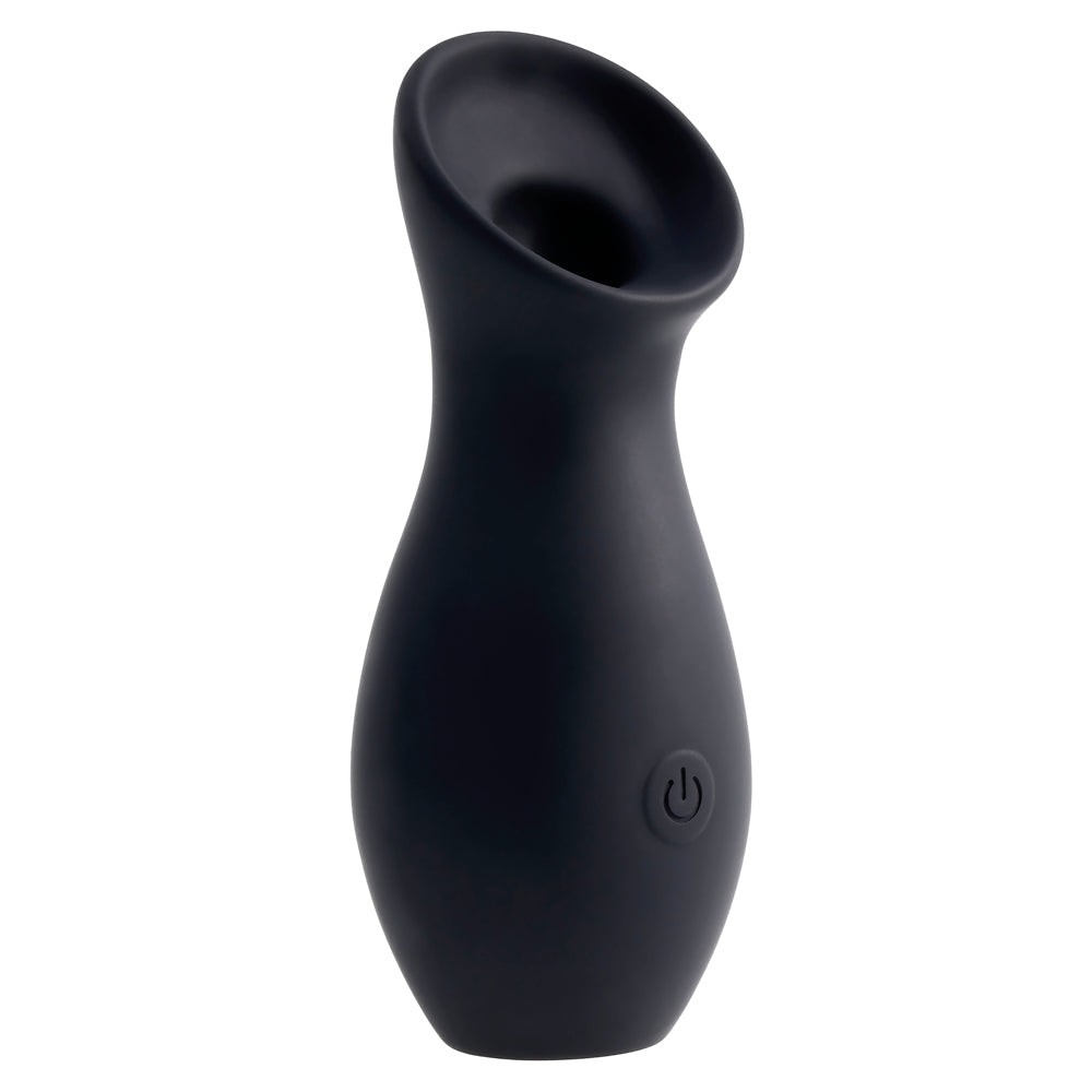 Playboy Pleasure The Jet Set Suction Clitoral Vibrator with Travel Case - Black