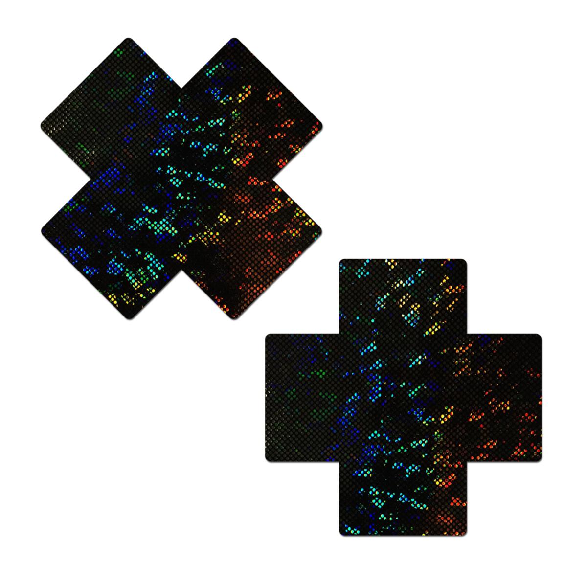 COVERAGE: Plus X Black Disco Full Breast Covers Support Tape XL