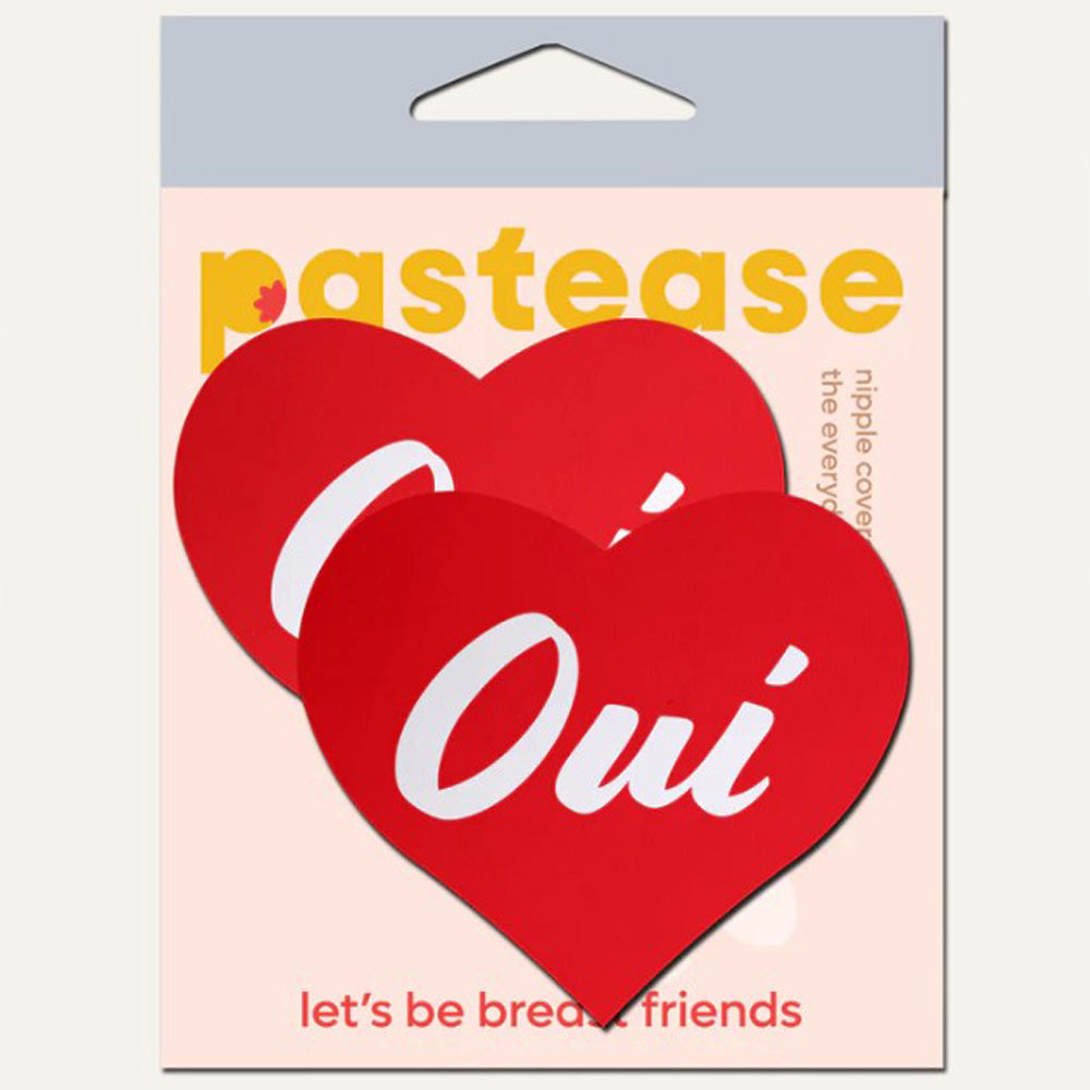 Red Oui Oui Heart Pasties by JennaJean8