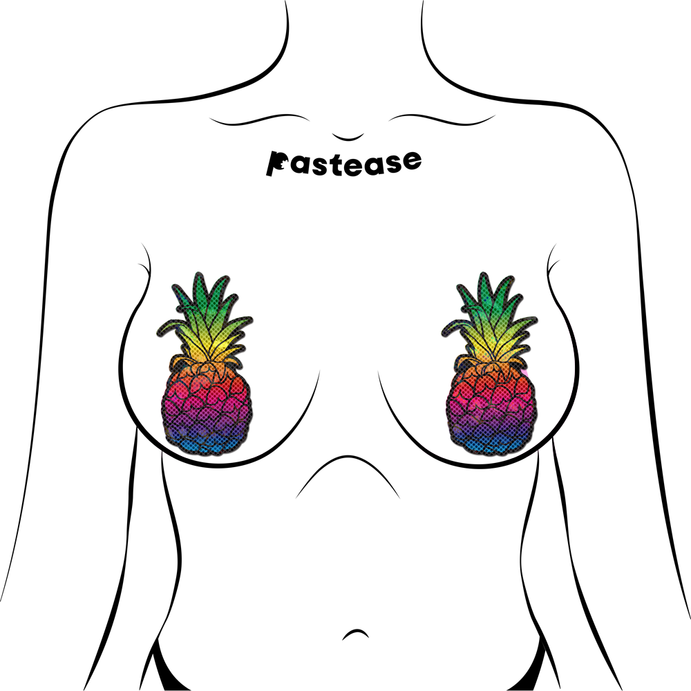 Rainbow Pineapple Sparkling Pasties