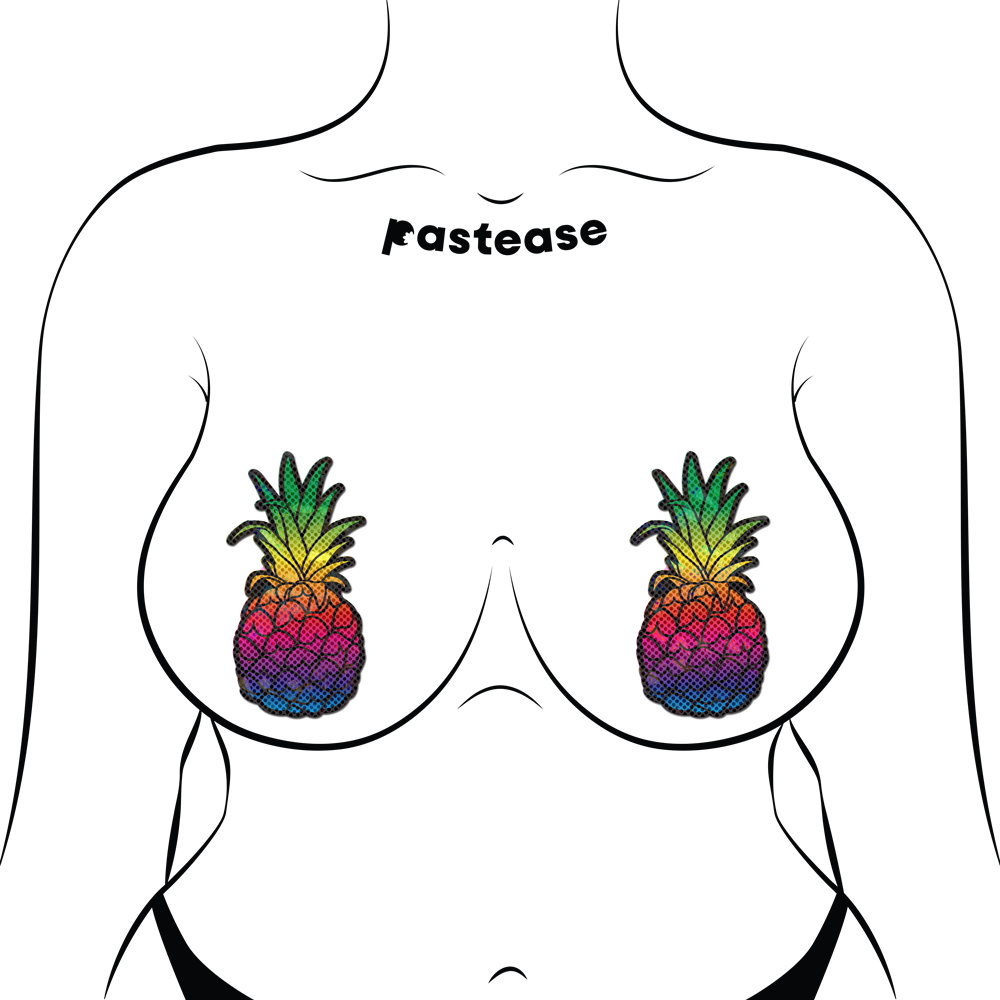 Rainbow Pineapple Sparkling Pasties