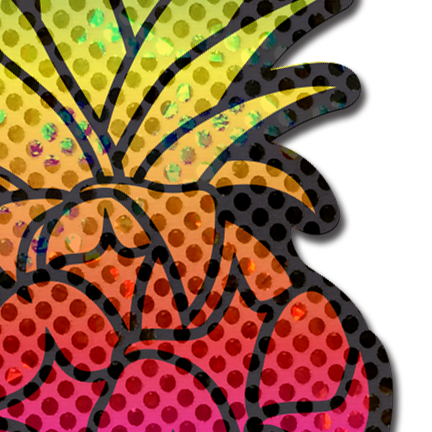 Rainbow Pineapple Sparkling Pasties