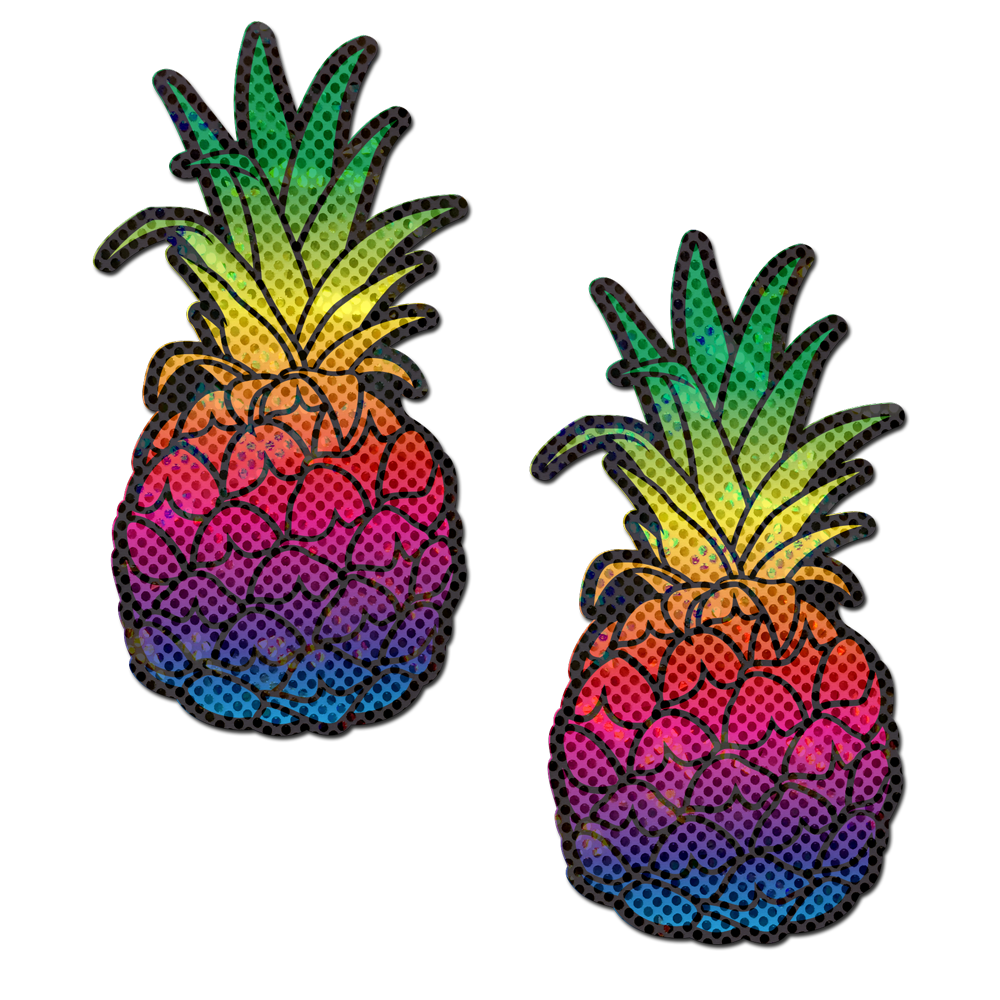 Rainbow Pineapple Sparkling Pasties