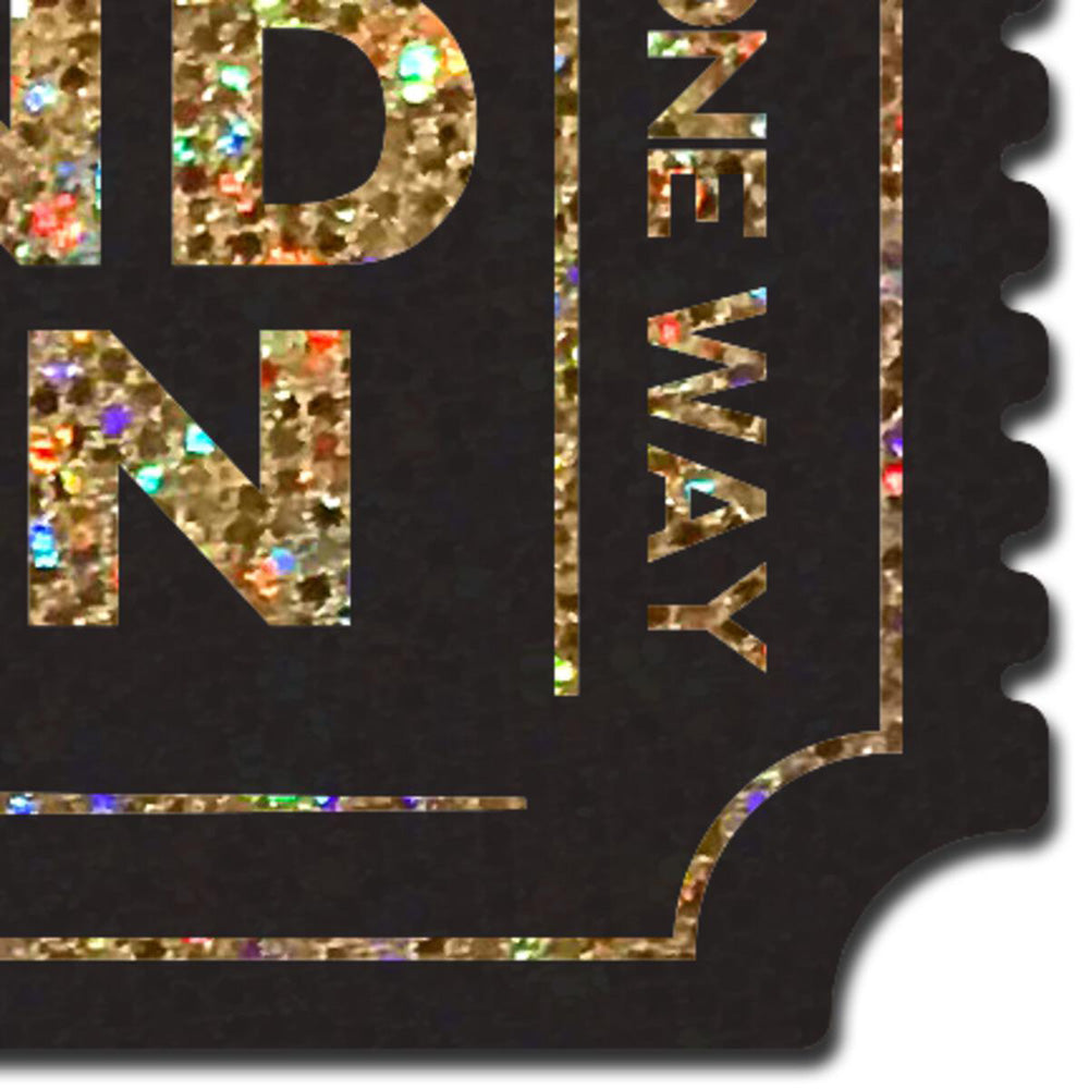 Pound Town Pasties: One-Way Ticket to Pound Town - Gold Glitter