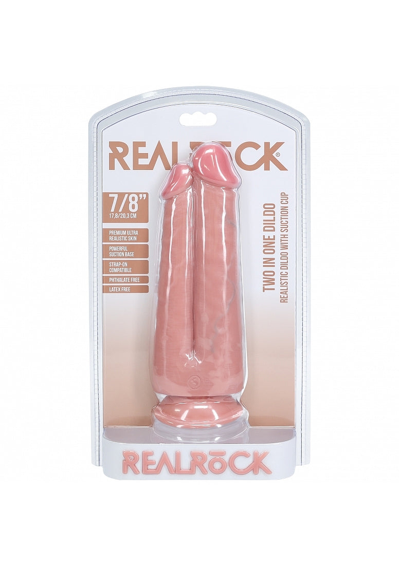 RealRock Two in One 7 & 8 Inch Realistic Dildo – Suction Cup Base & Harness Compatible