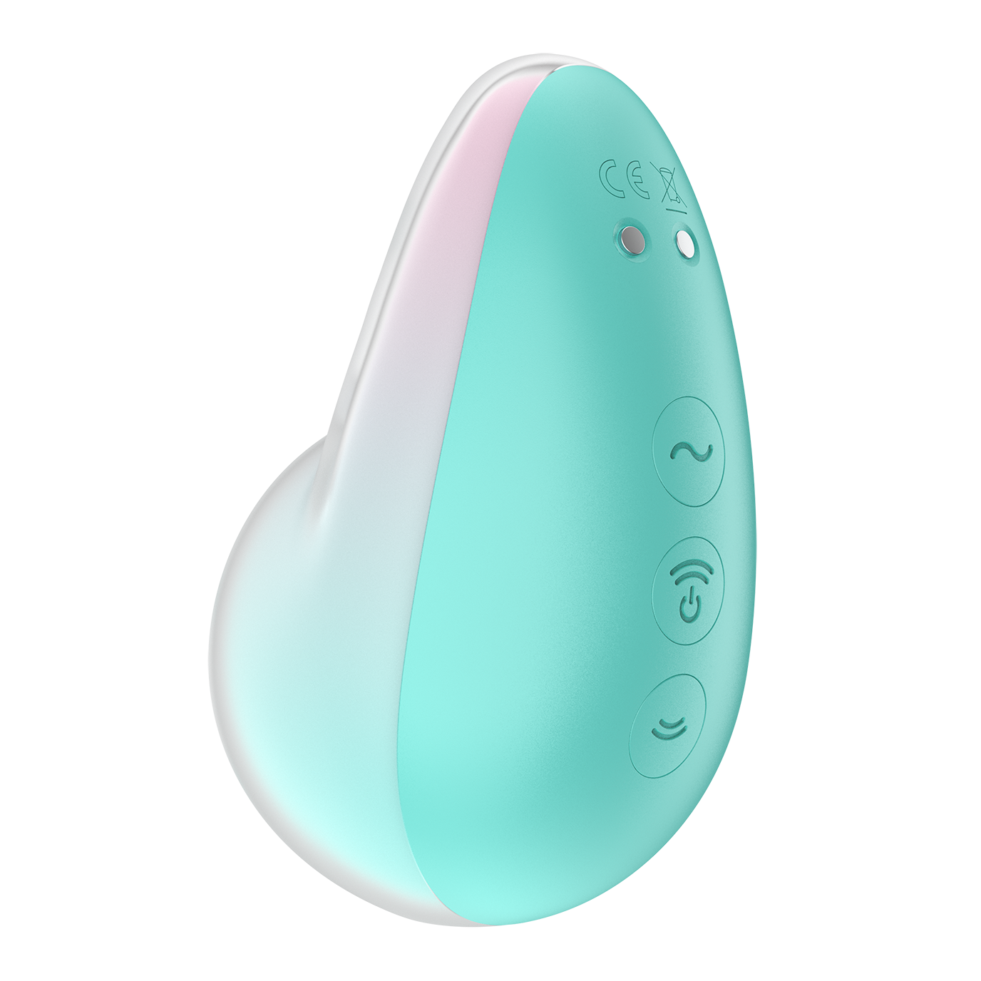 Satisfyer Pixie Dust Double Air Pulse & Vibration Silicone Clitoral Stimulator - Mint and Pink