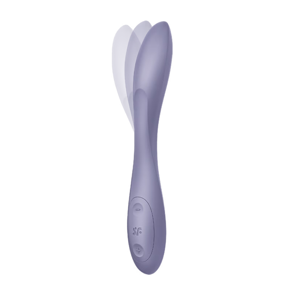Satisfyer G-Spot Flex 2 Flexible Silicone G-Spot and Rabbit Vibrator - Dark Violet