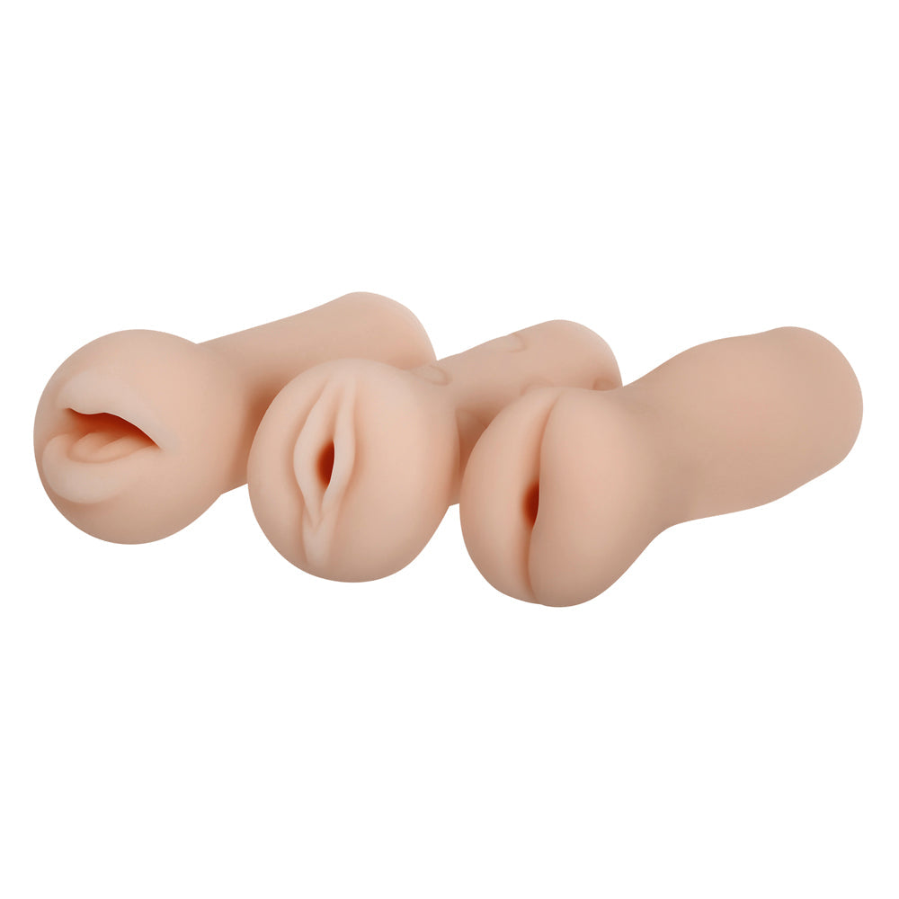 Selopa Party Pack 3-Piece Textured Stroker Set – Light