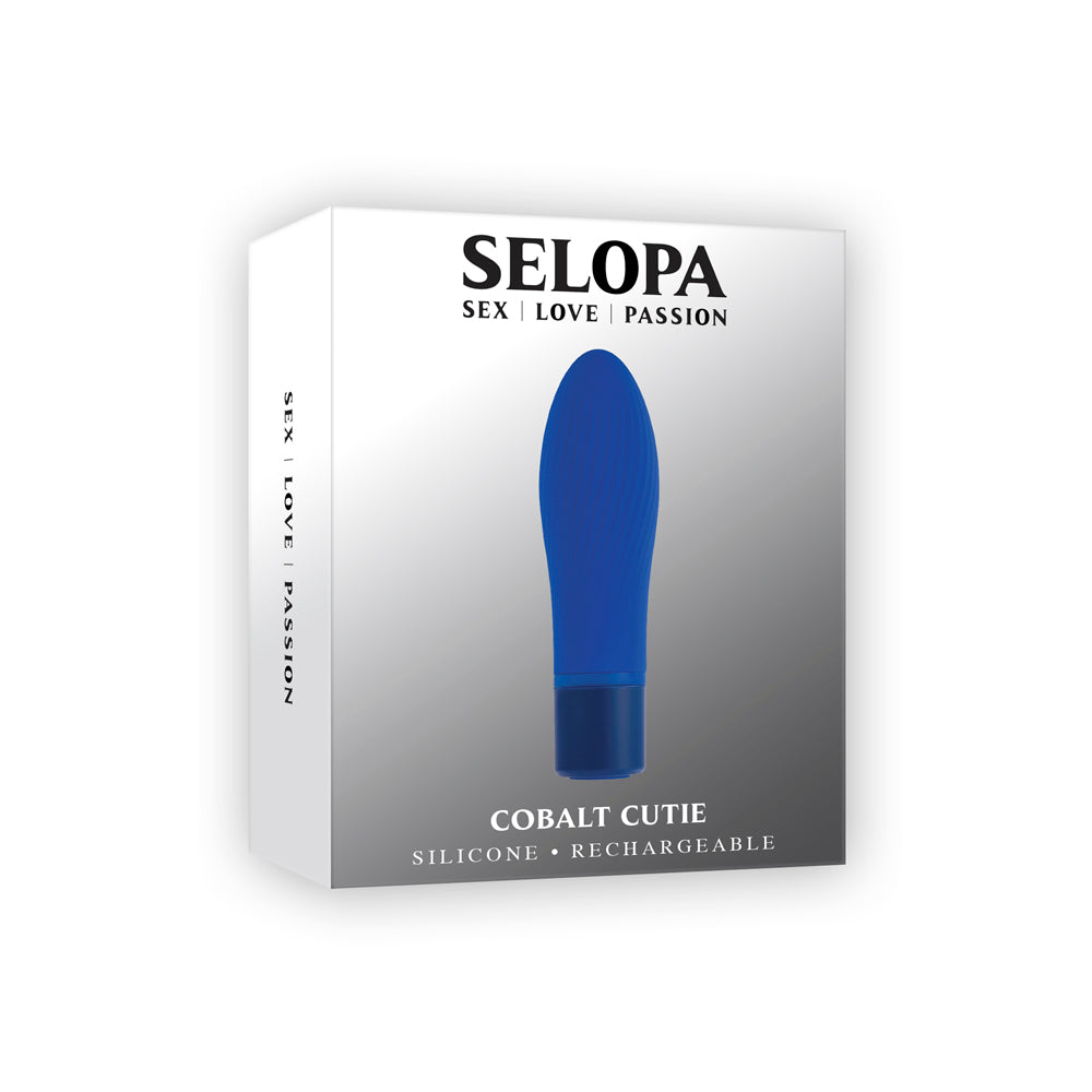 Selopa Cobalt Cutie Bullet Vibrator Silicone Rechargeable - Blue